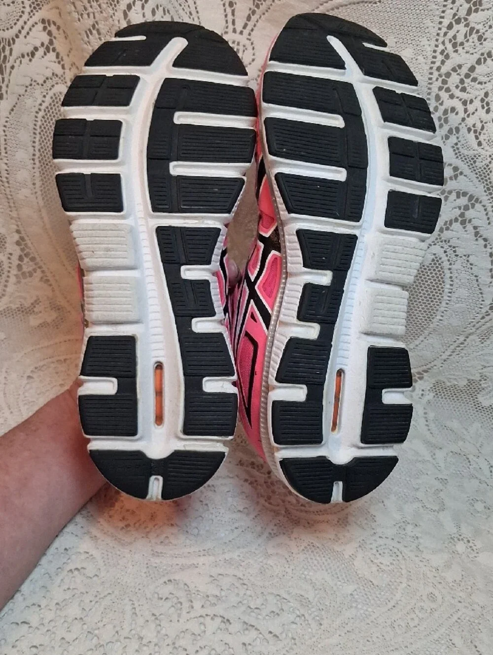 ASICS Womens Gel-Blur33 Bright Pink/zblack Lace-Up Running Sneakers Size 8